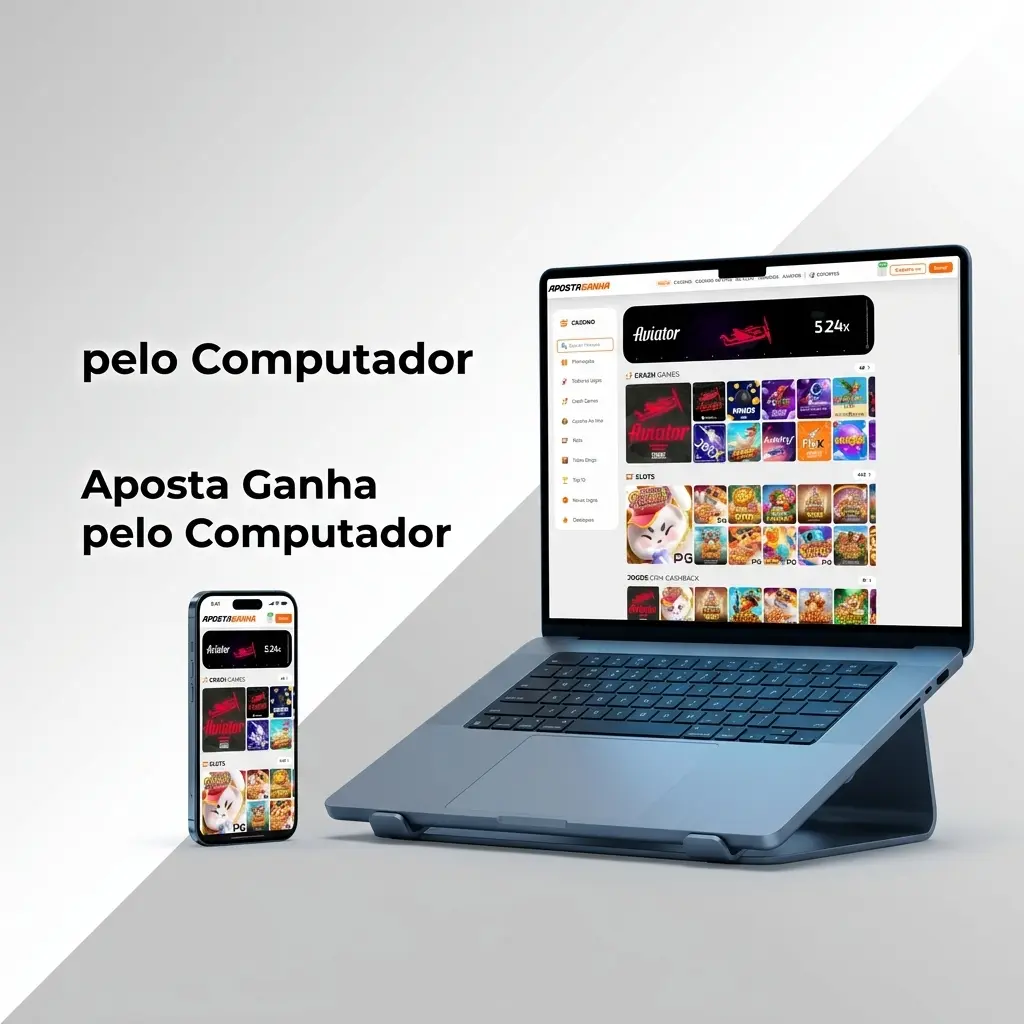 Acesse Aposta Ganha pelo computador via navegador, sem instalação, com gráficos em alta resolução.