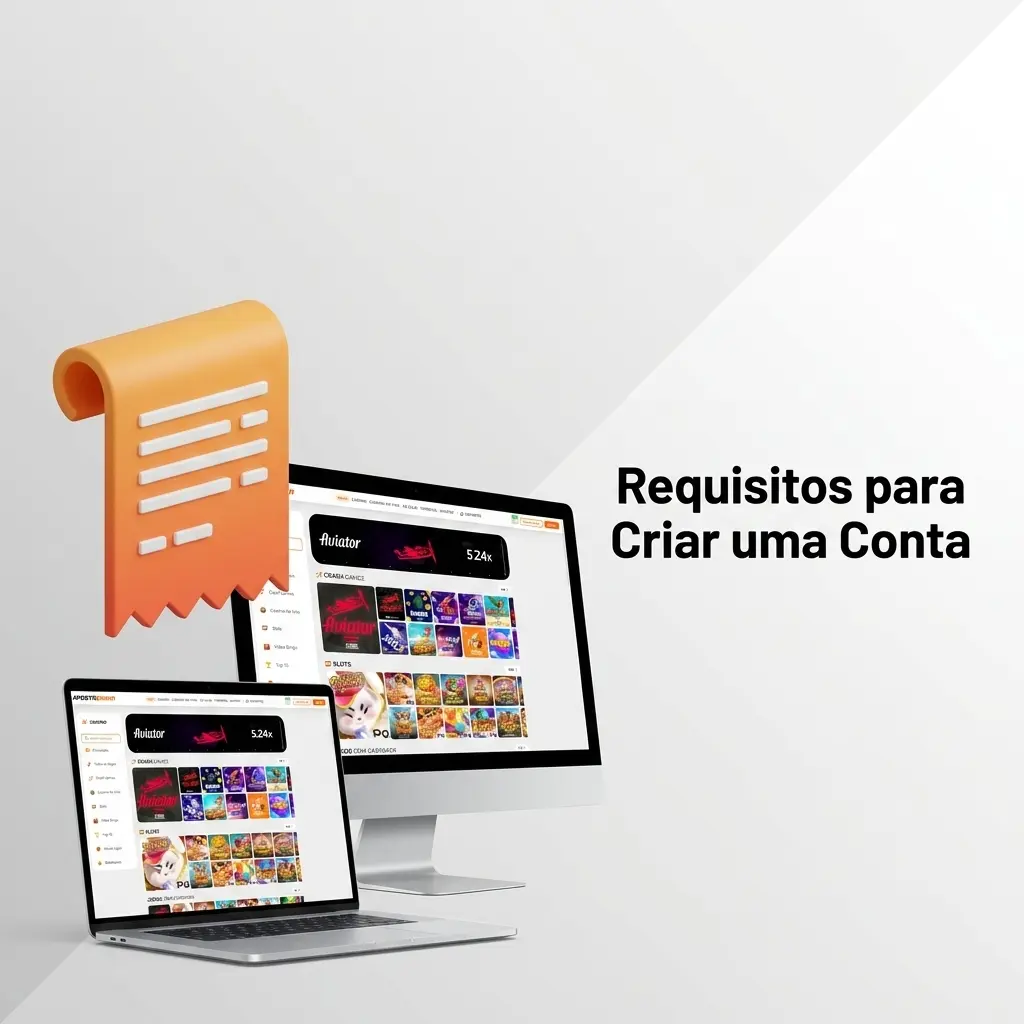 Requisitos para criar conta na plataforma: idade mínima 18 anos, CPF válido, documento pessoal e residência no Brasil.