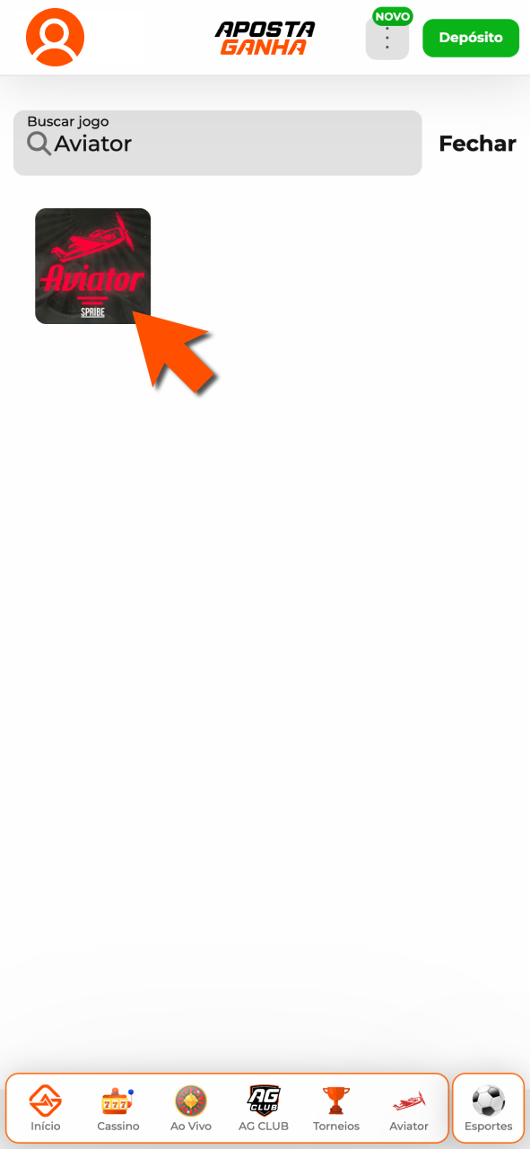 Encontre Aviator na Aposta Ganha e comece a jogar imediatamente.