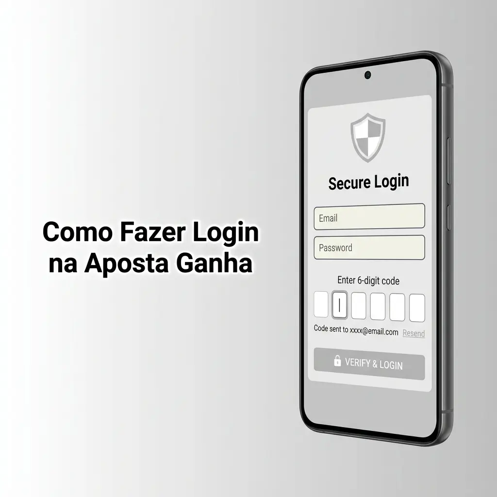 Guia de login na Aposta Ganha pelo site e aplicativo com autenticação em dois fatores.