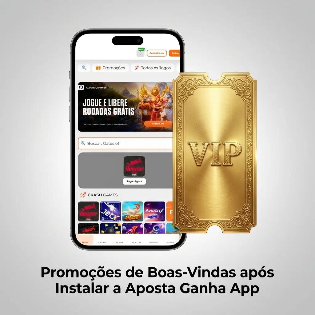 Promoções de boas-vindas Aposta Ganha app de até 200 BRL para apostas esportivas.