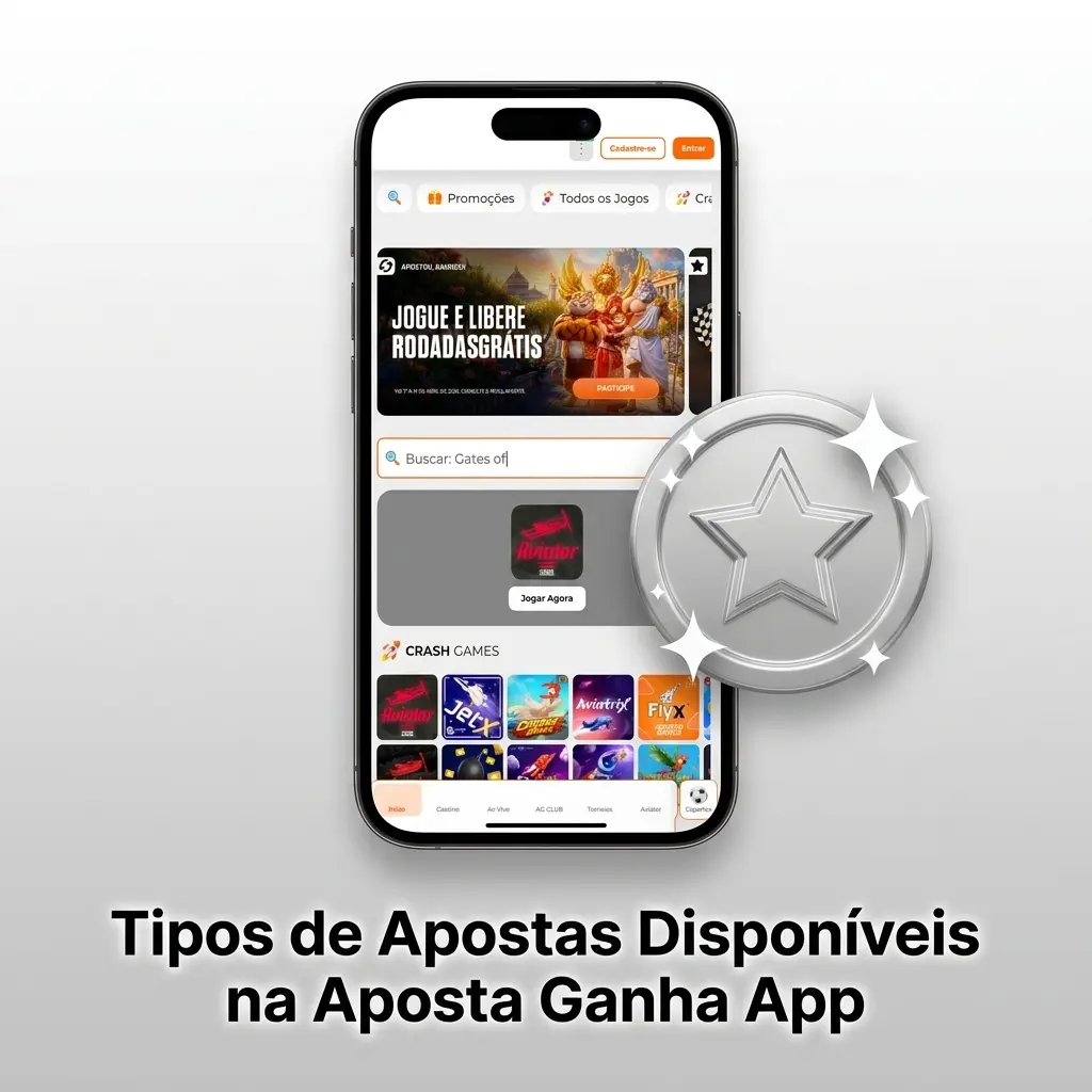 Tipos de apostas na Aposta Ganha App: simples, múltipla, tripla, ao vivo e handicap para apostas esportivas.