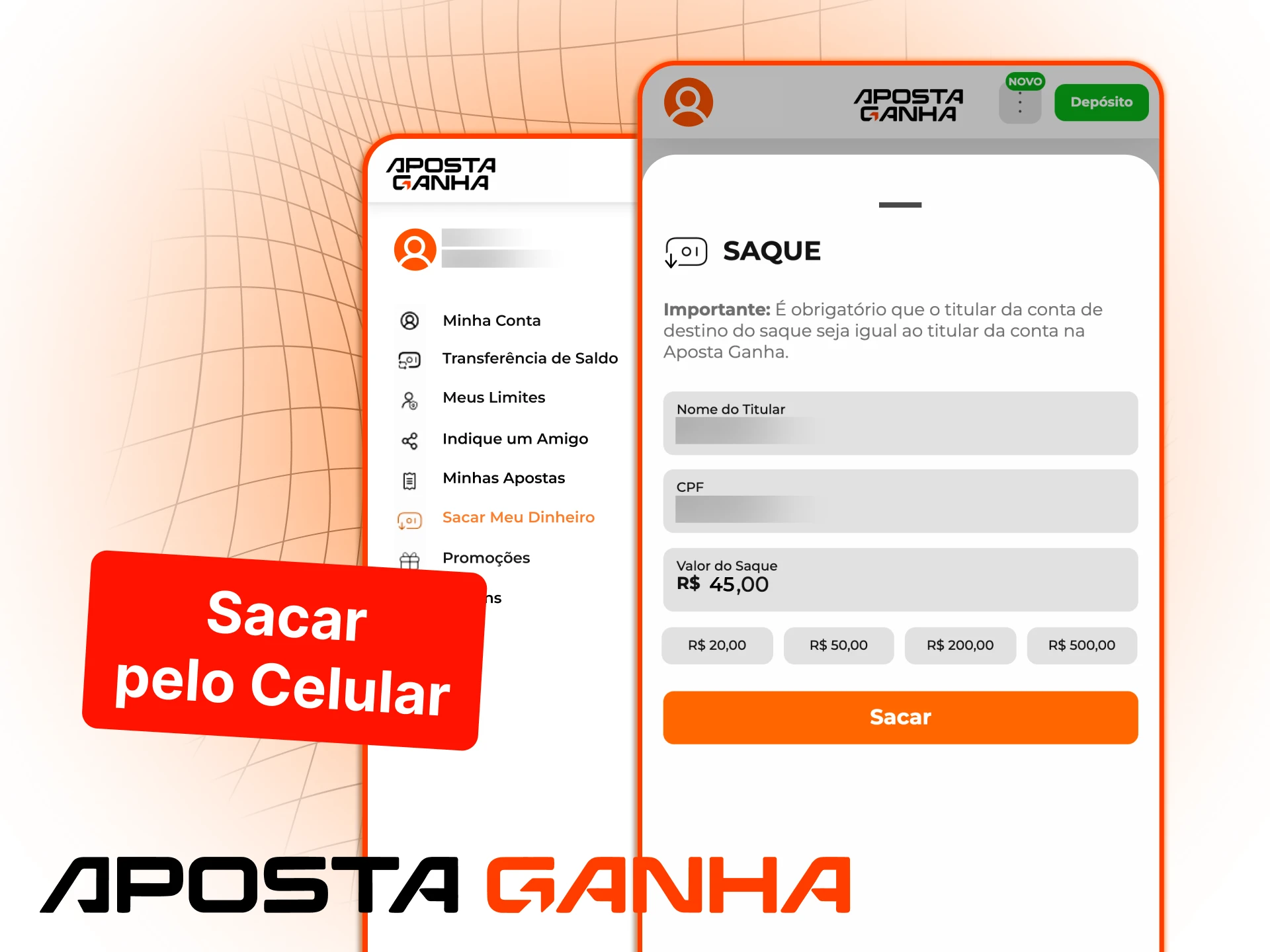 Solicite saques na Aposta Ganha pelo celular e receba seus ganhos com praticidade e segurança.
