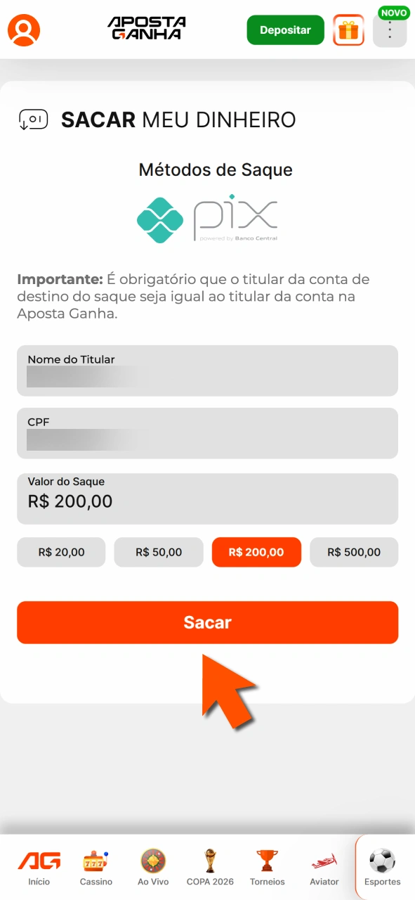 Retire ganhos na Aposta Ganha no momento certo e maximize resultados.
