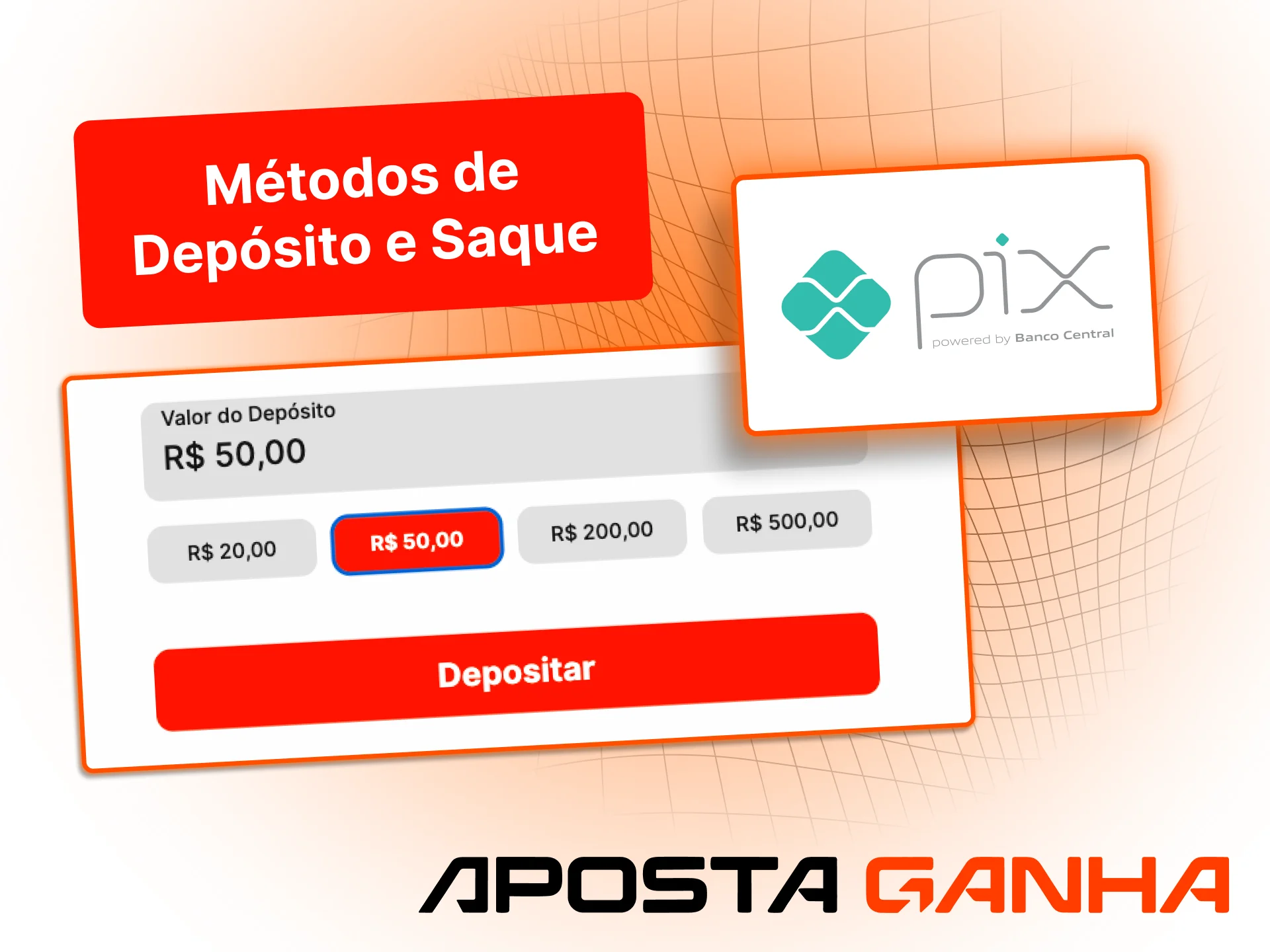 Escolha o Pix ou criptomoedas e deposite com facilidade na Aposta Ganha.