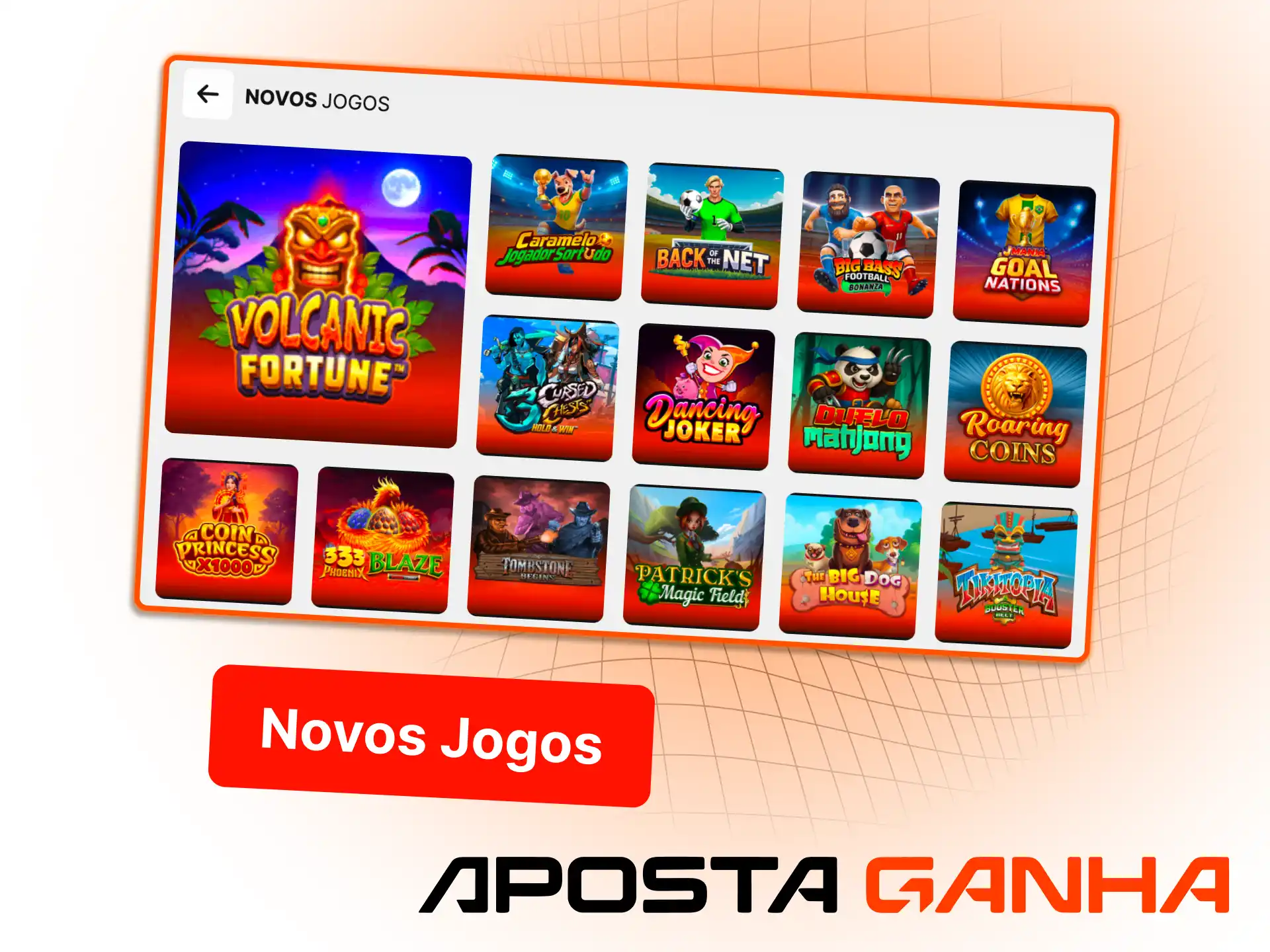 Explore a categoria de novos jogos e mude a sua sorte na Aposta Ganha.