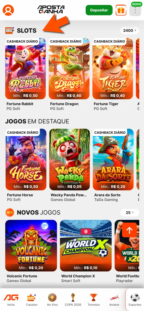 Explore lobby de slots na Aposta Ganha e encontre jogos ideais.